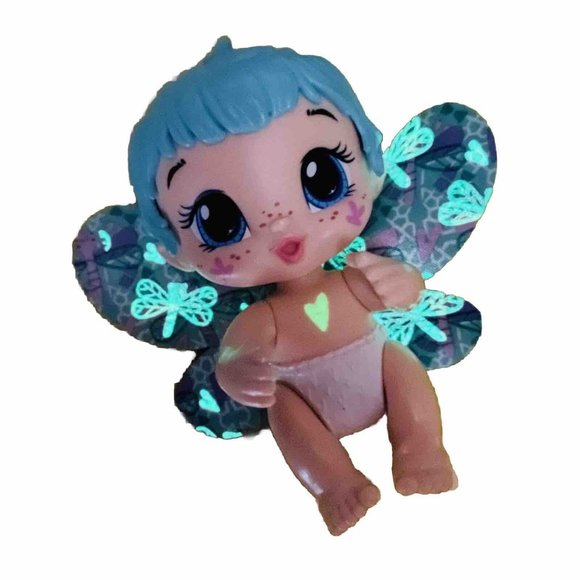 Glow Baby Alive GloPixies Minis Girl Doll Aqua Flutter Pixie Toy - Picture 1 of 7